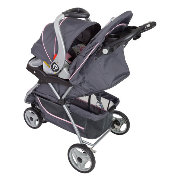 Gymax 3 in 1 foldable steel travel system hotsell baby stroller pram